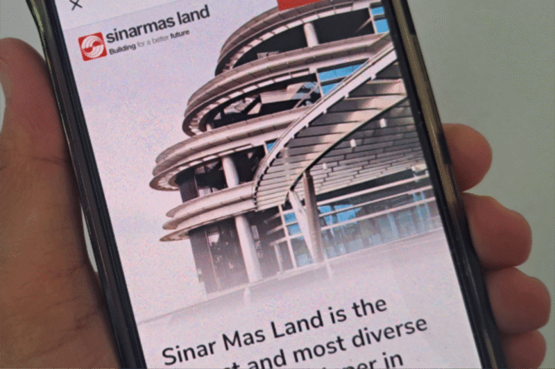 The official website of Sinar Mas Land is www.sinarmasland.com. (Dok. Indo24hours.com/Banny Rachman)