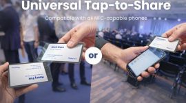 With a simple tap, BizCard allows professionals to share contact details without QR codes, or phone app switching.
